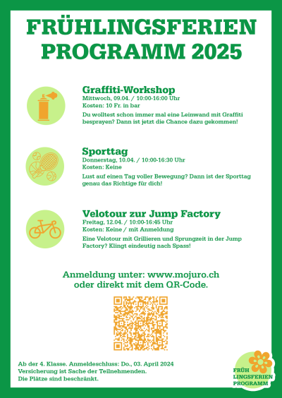 Frühlingsferienprogramm MOJURO 2025