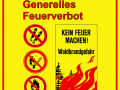 Feuerverbot und Feuerwerksverbot